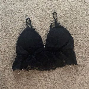 Black black bralette